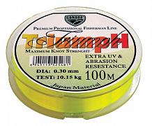 Фото triumph d-0,18 мм, l-100 м,  разрывная нагрузка 4,15 кг, fluo (10 шт)