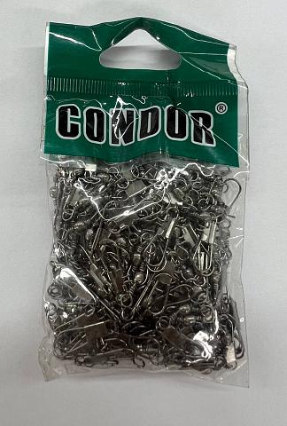 Фото вертлюг с карабином barrel swivel with interlock snap, размер 09 (100шт.)