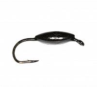 Фото овсинка с ушком d 3,0 мм, вес 0,3 гр, черный лак /10 шт/
