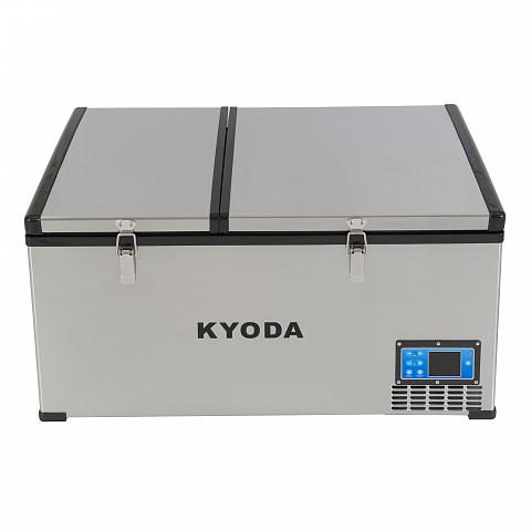Фото автохолодильник kyoda bcds80, двухкамерный, объем 80 л, вес 30 кг