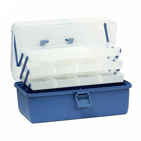 Фото ящик трехполочный , большой, с прозрачной крышкой b-002