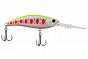 Фото воблер kyoda sharp minnow-75f, длина 7.5 см, вес 12.0 гр, цвет p1572, заглубление 1.5-4 м.
