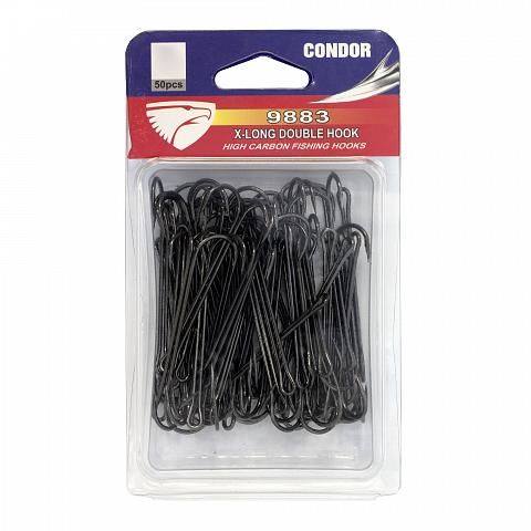 Фото крючок-двойник condor x-long double hook №6 bn (50 шт/упак)
