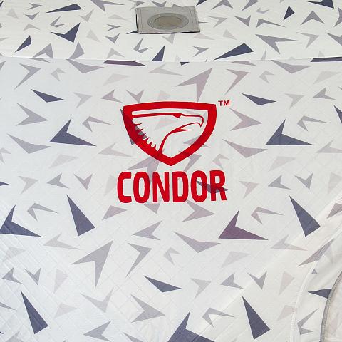 Фото палатка куб "condor" зимняя утепленная 2,0 х 2,0 х 2,15  белый камуфляж