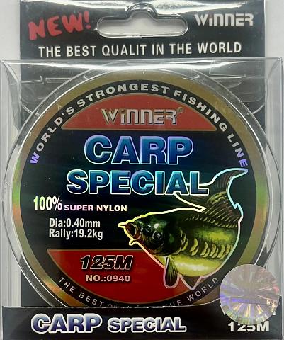 Фото carp special  winner d-0,30 мм, l-125 м, цвет прозрачный (10 шт)
