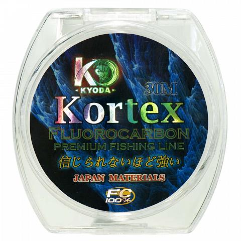 Фото kortex флюорокарбон d-0,22 мм, l-30 м, разрывная нагрузка 4,25 кг (6шт/упак)