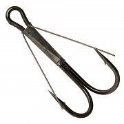 Фото крючок-двойник незацепляйка condor weedless double hook №8 bn (50 шт./упак)